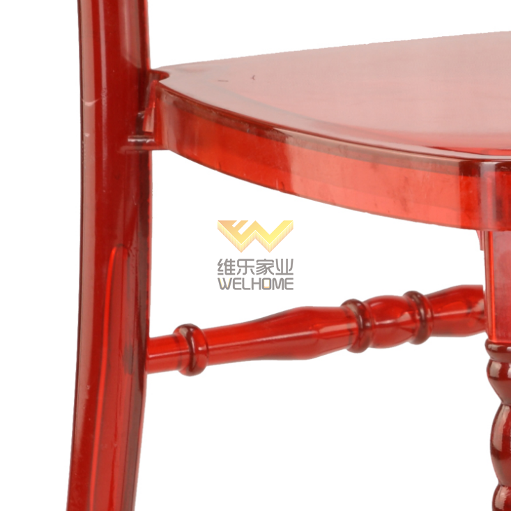 Red Plastic  Napoleon Chair for event
